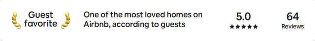 Airbnb listing screenshot showing Guest Favorite badge