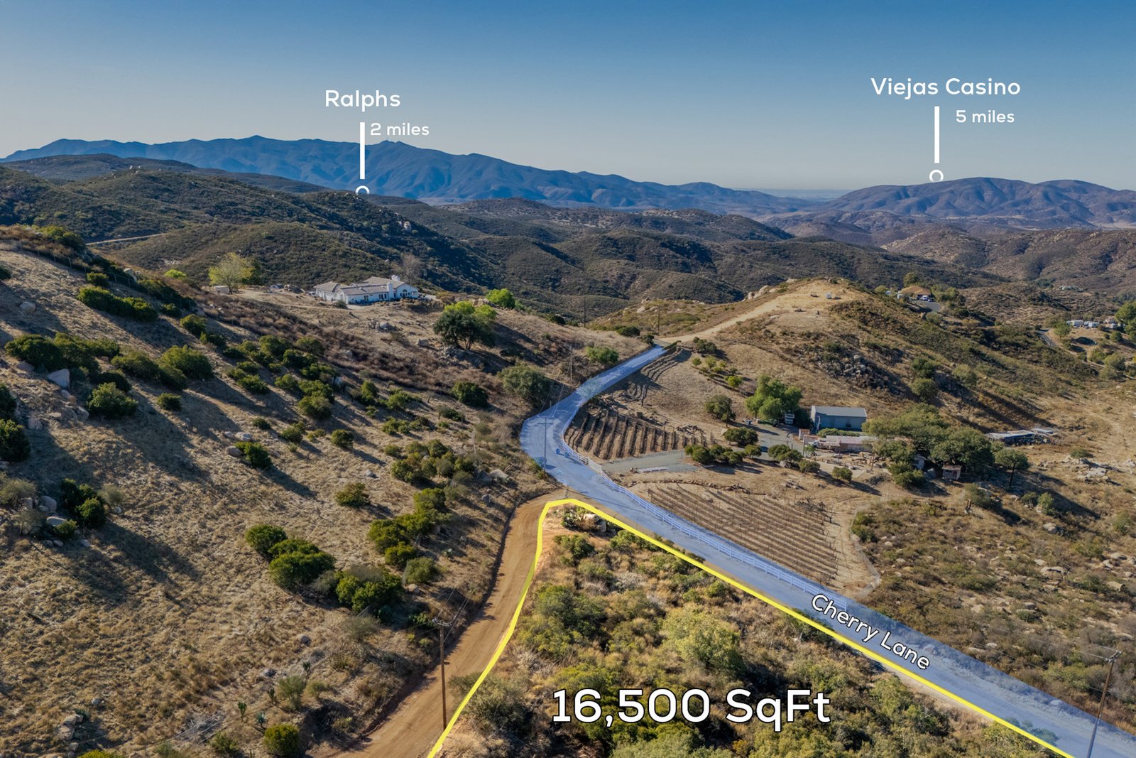 Premium vacant land drone video example