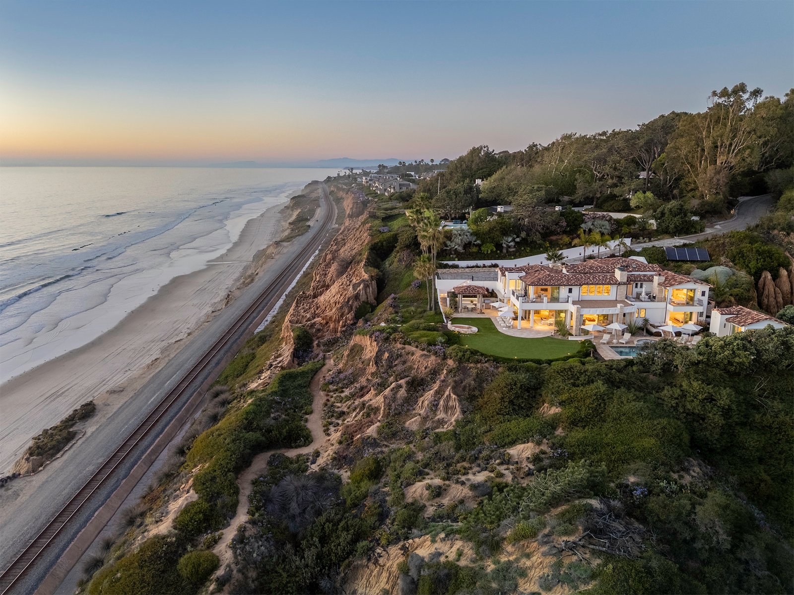Real estate drone photography, aerial exterior view, San Diego County