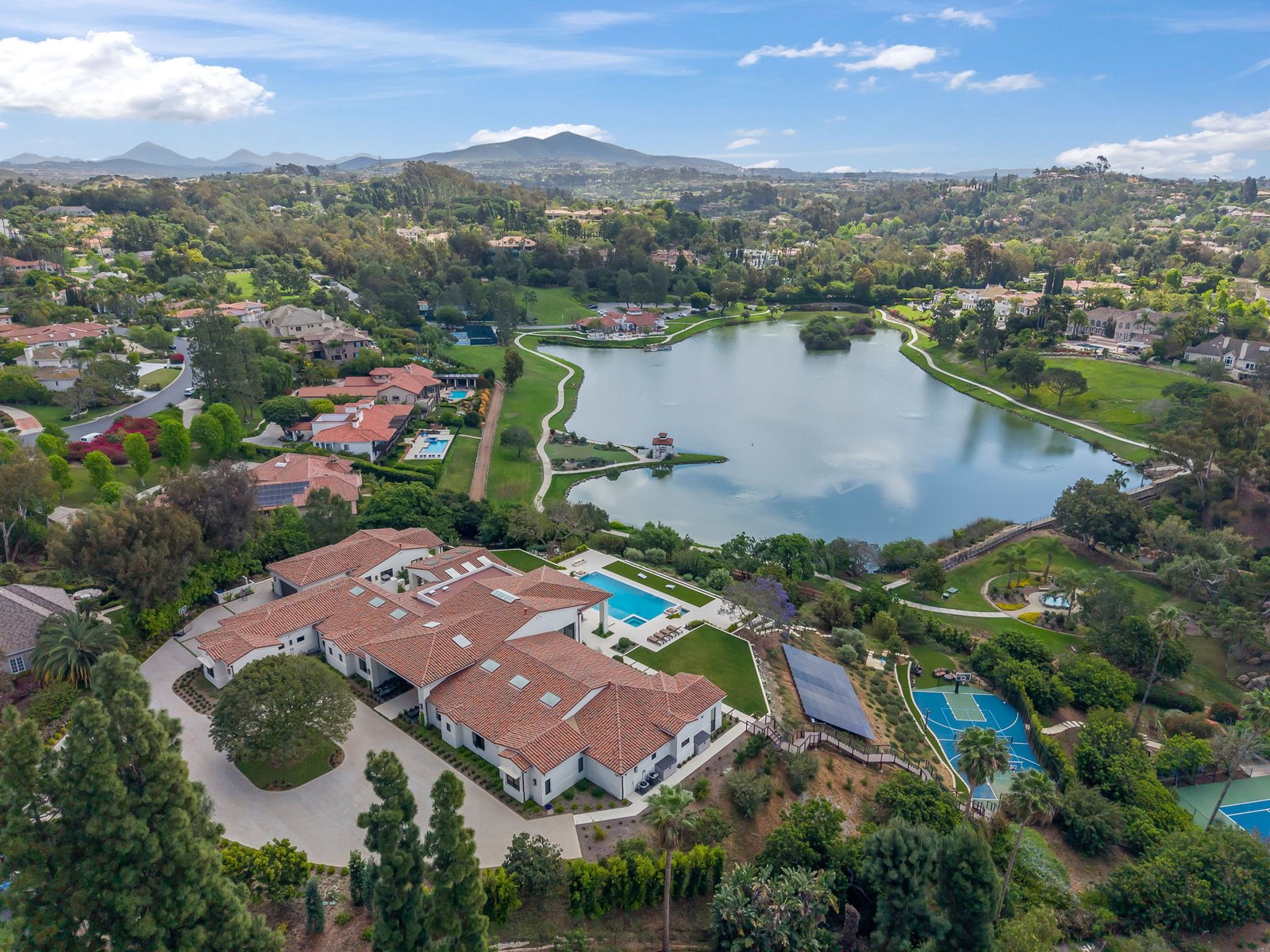 Luxury San Diego real estate aerial