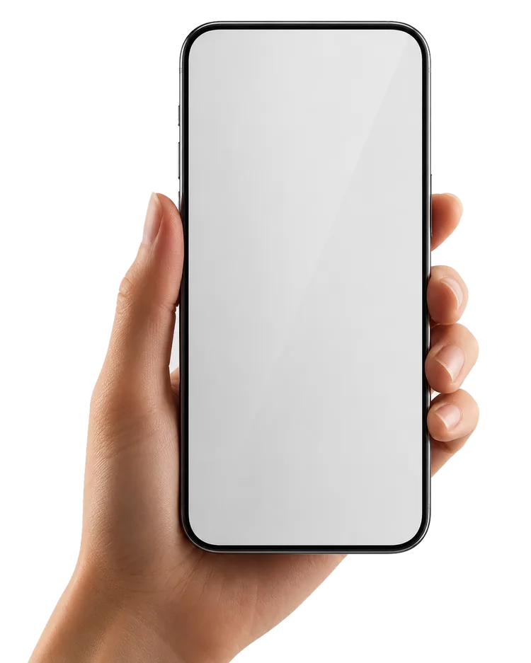 Hand holding a phone playing a vertical San Diego real estate video