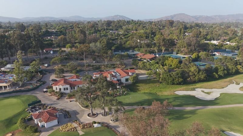 Aerial View of Rancho Santa Fe Golf Course Country Club