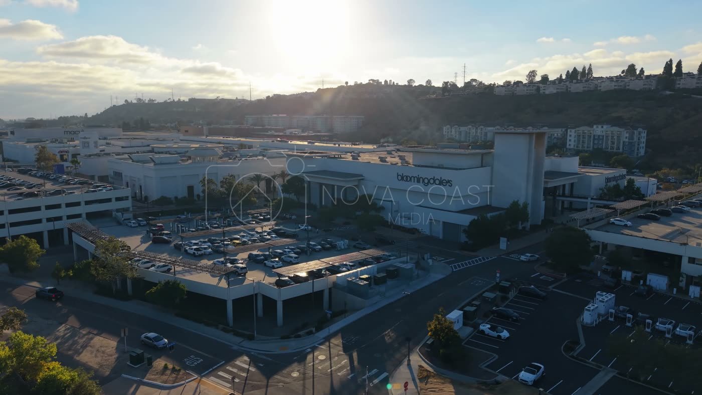 Aerial Approach to Bloomingdale’s at Fashion Valley Mall – Elevated Perspective
