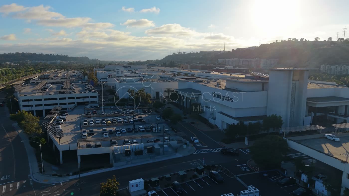 Aerial Approach to Bloomingdale’s at Fashion Valley Mall – Golden Hour Frame