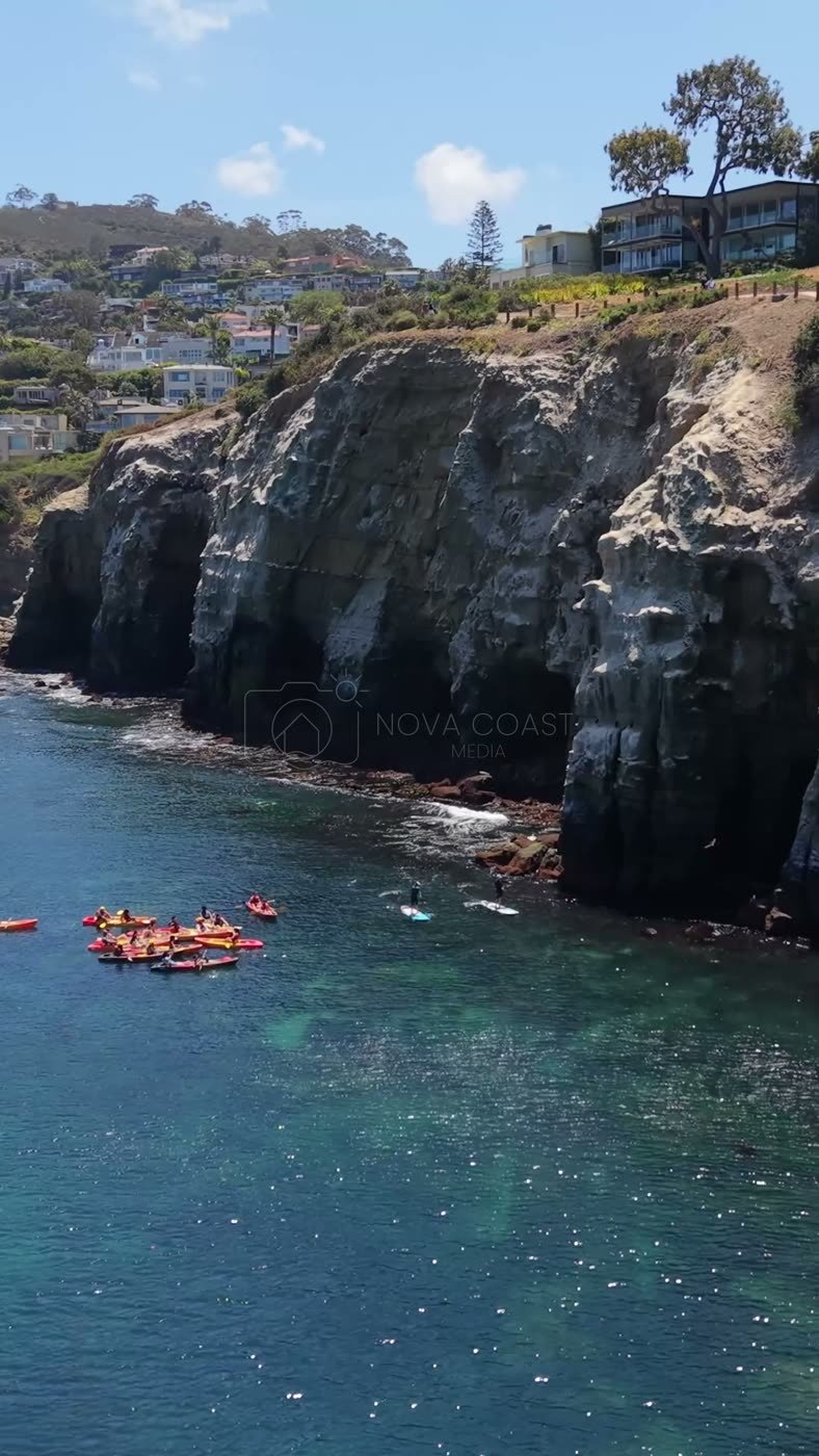 La Jolla Cove Aerial Drone Photo 1-2 (Vertical)