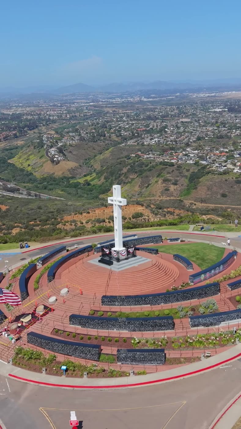 Mount Soledad Aerial Drone Photo 2-1 (Vertical)