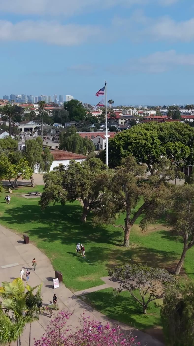Old Town San Diego Aerial Drone Photo 73 (Vertical)