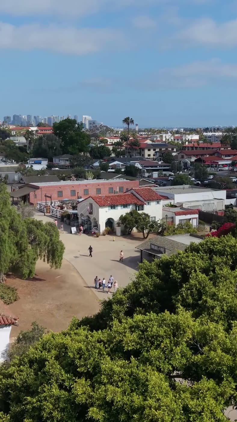 Old Town San Diego Aerial Drone Photo 78 (Vertical)