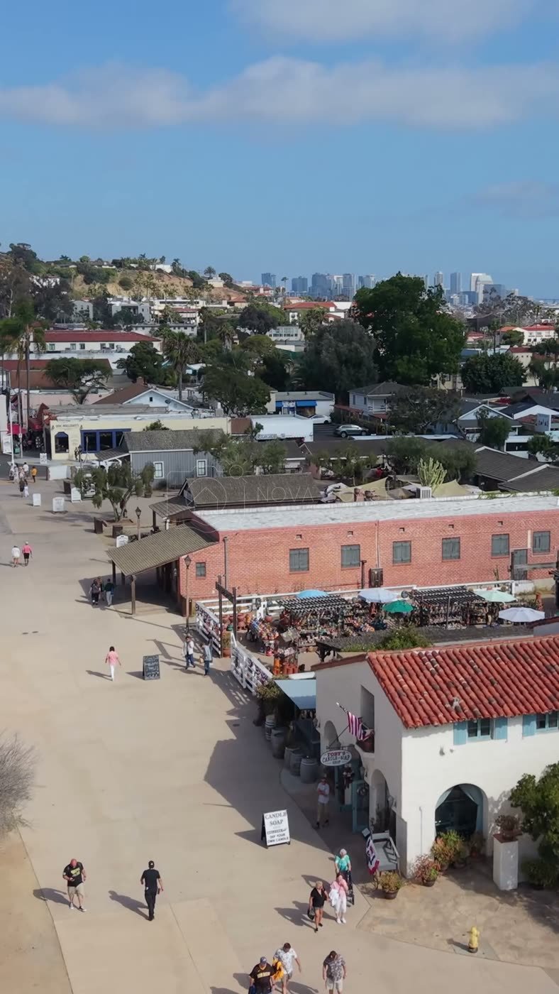 Old Town San Diego Aerial Drone Photo 81 (Vertical)