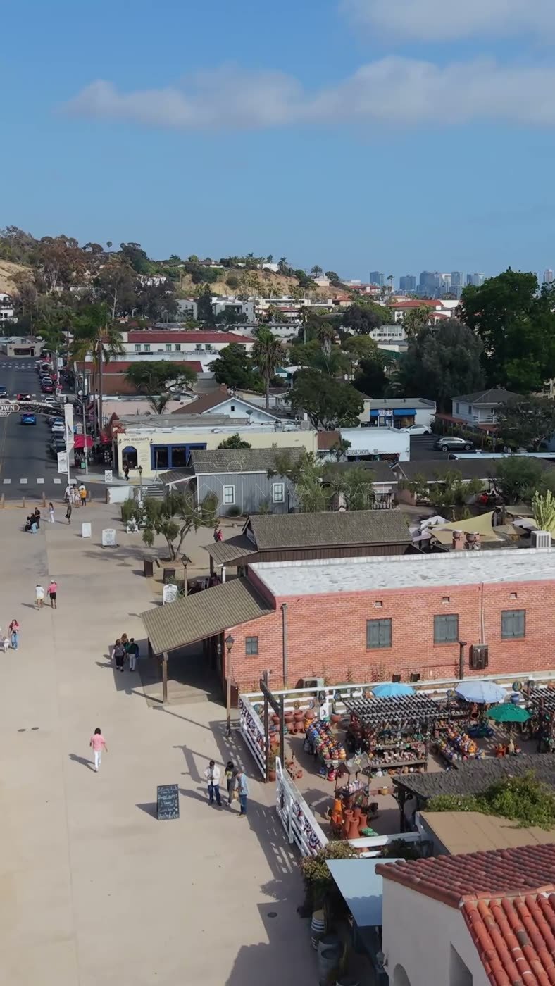 Old Town San Diego Aerial Drone Photo 82 (Vertical)