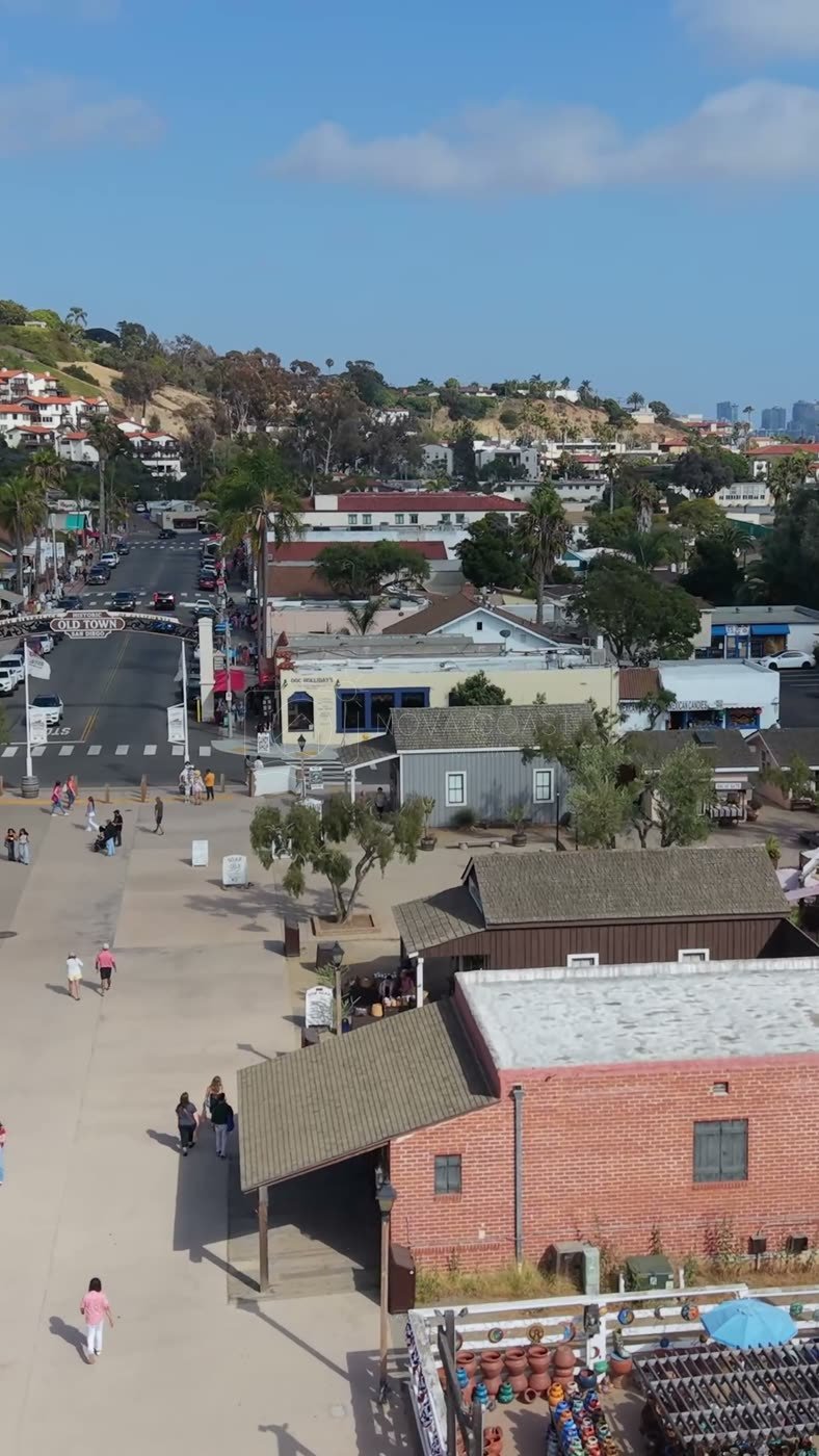 Old Town San Diego Aerial Drone Photo 83 (Vertical)