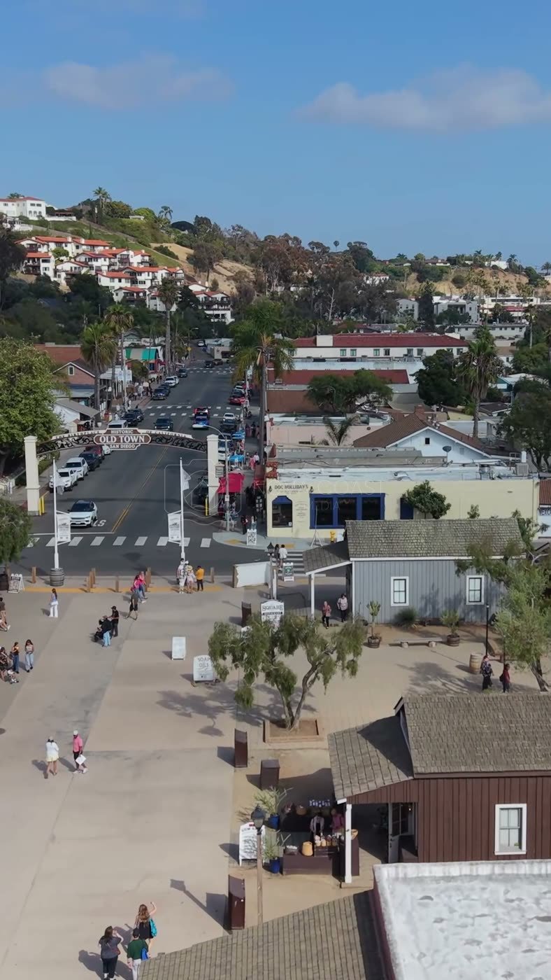 Old Town San Diego Aerial Drone Photo 84 (Vertical)