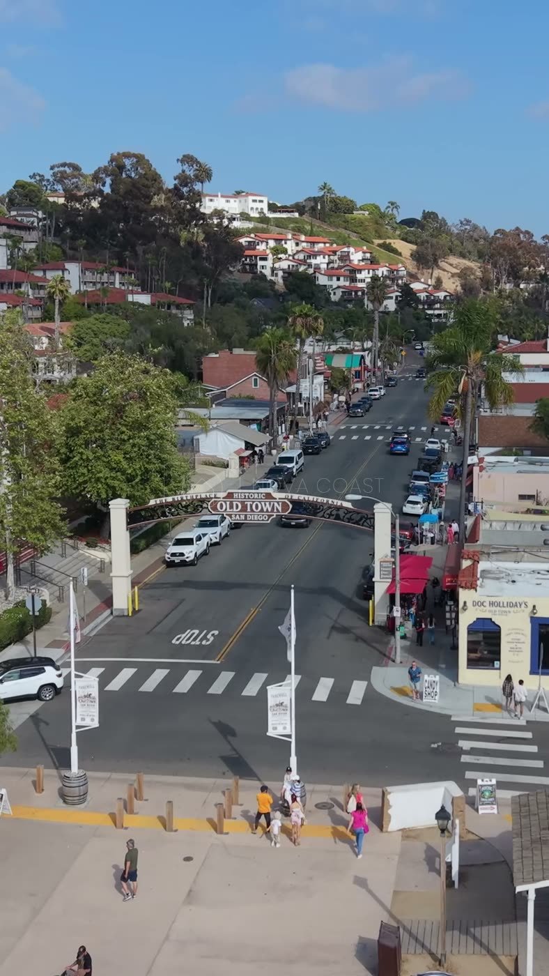 Old Town San Diego Aerial Drone Photo 86 (Vertical)