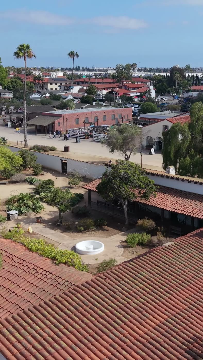 Old Town San Diego Aerial Drone Photo 92 (Vertical)