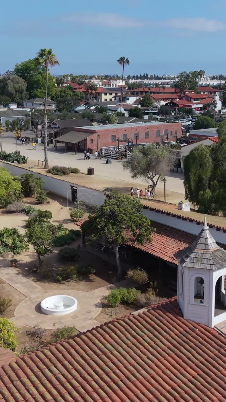 Old Town San Diego Aerial Drone Photo 93 (Vertical)