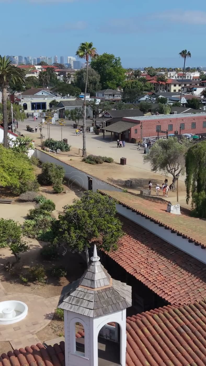 Old Town San Diego Aerial Drone Photo 94 (Vertical)