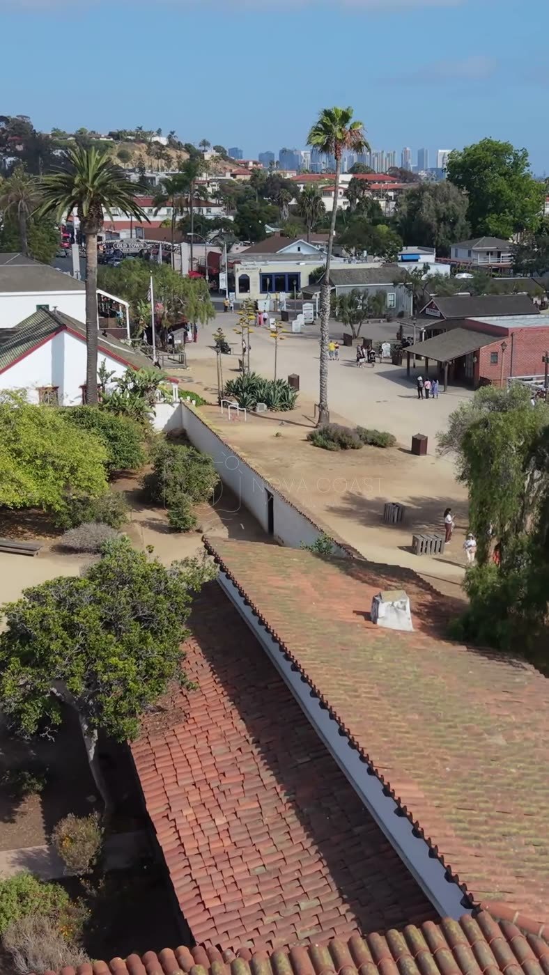 Old Town San Diego Aerial Drone Photo 95 (Vertical)