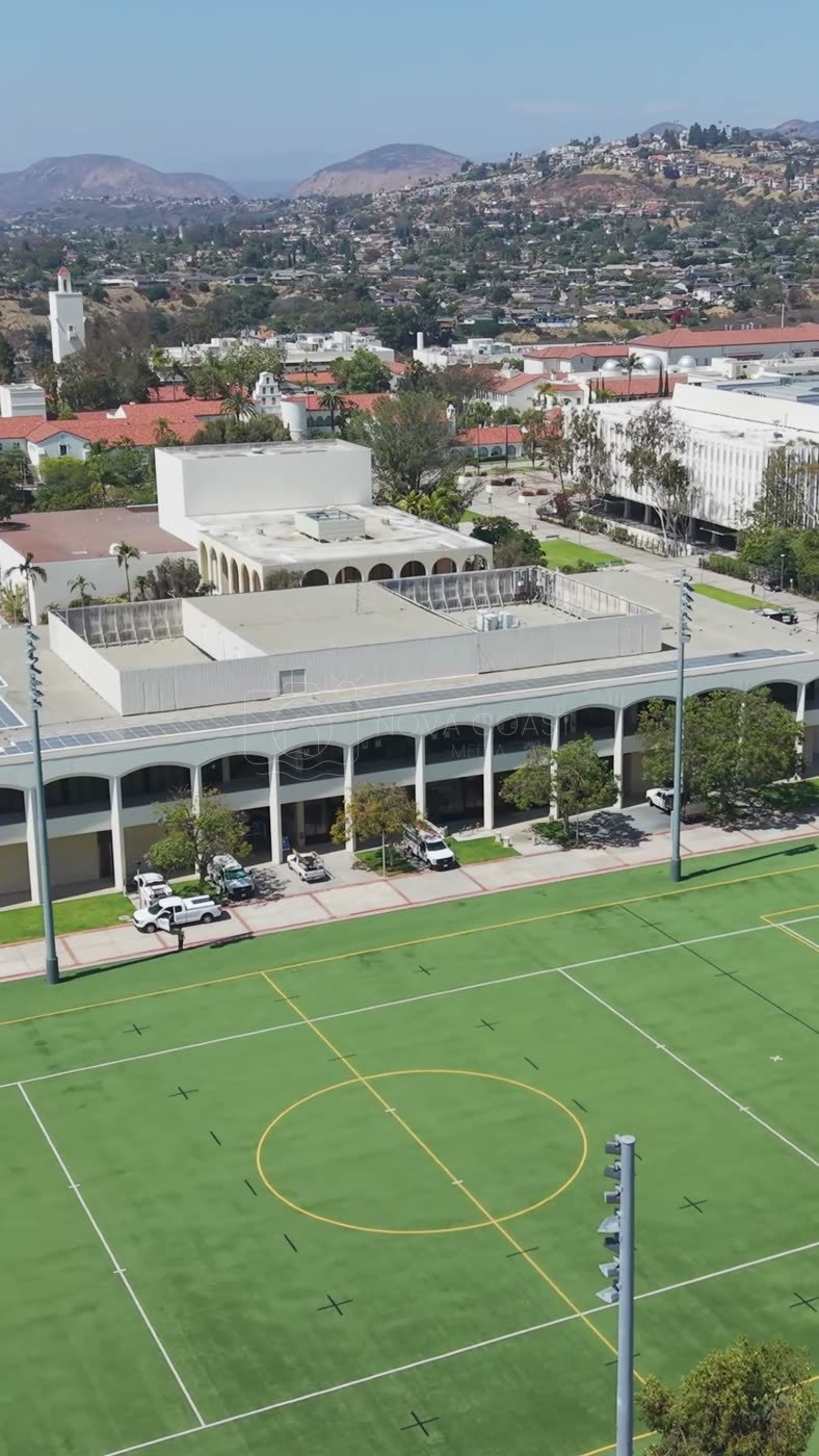 San Diego State University Aerial Drone Photo 105 (Vertical)