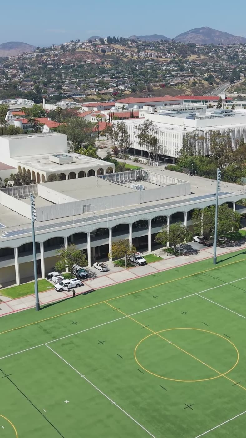 San Diego State University Aerial Drone Photo 106 (Vertical)