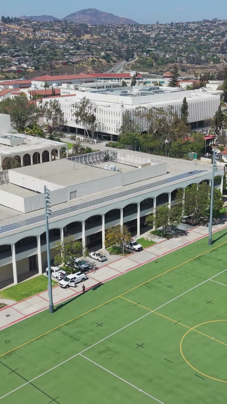 San Diego State University Aerial Drone Photo 107 (Vertical)