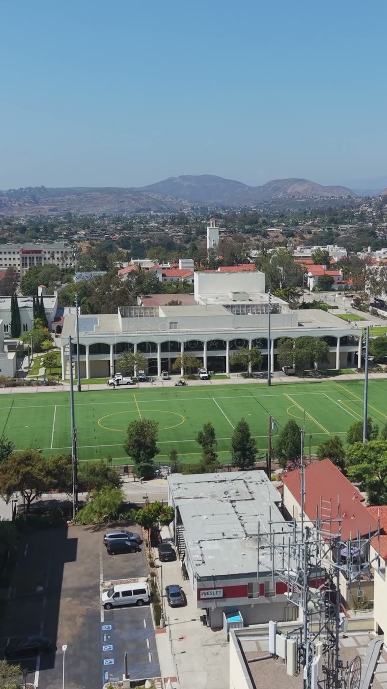 San Diego State University Aerial Drone Photo 109 (Vertical)