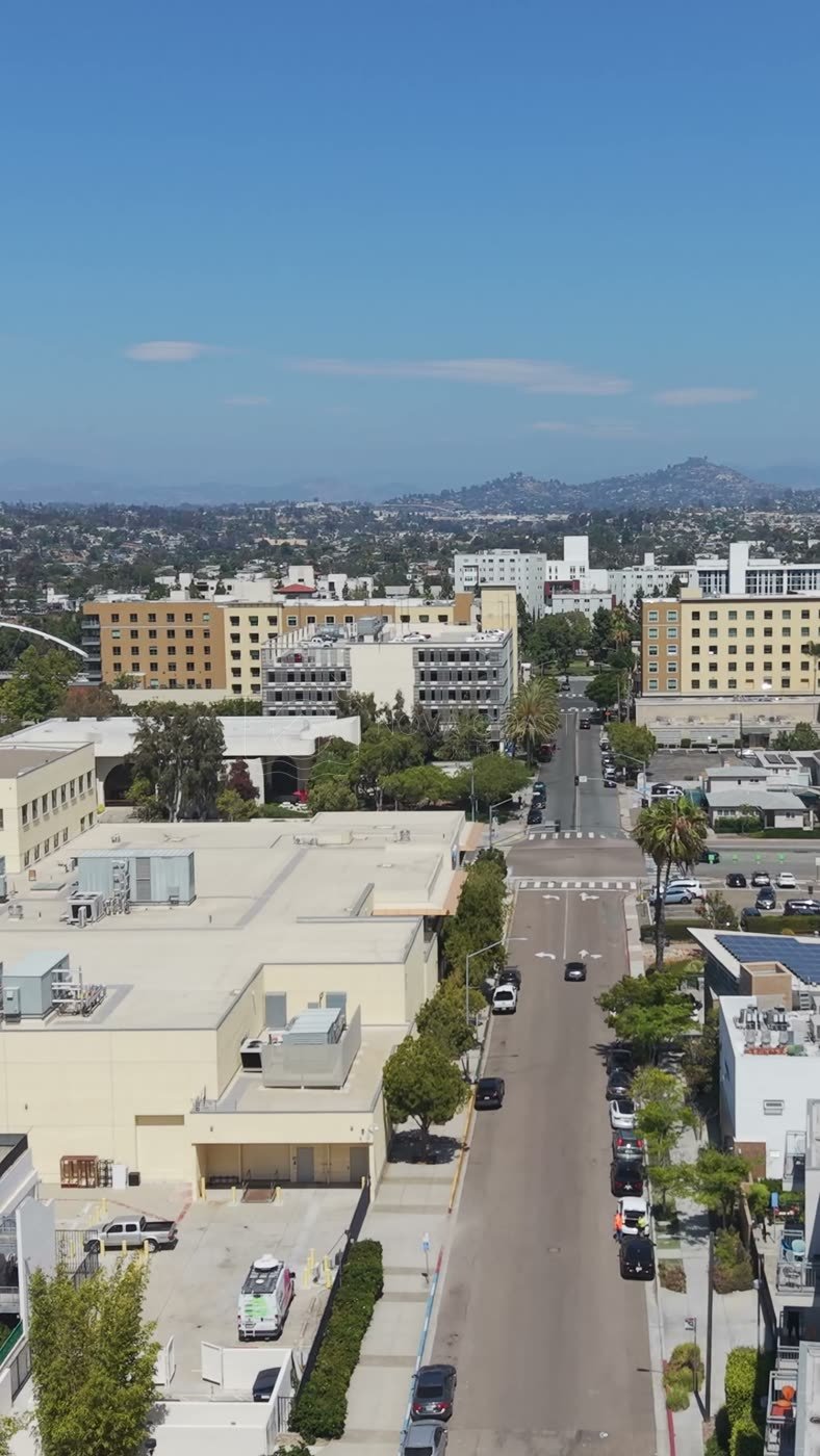 San Diego State University Aerial Drone Photo 113 (Vertical)