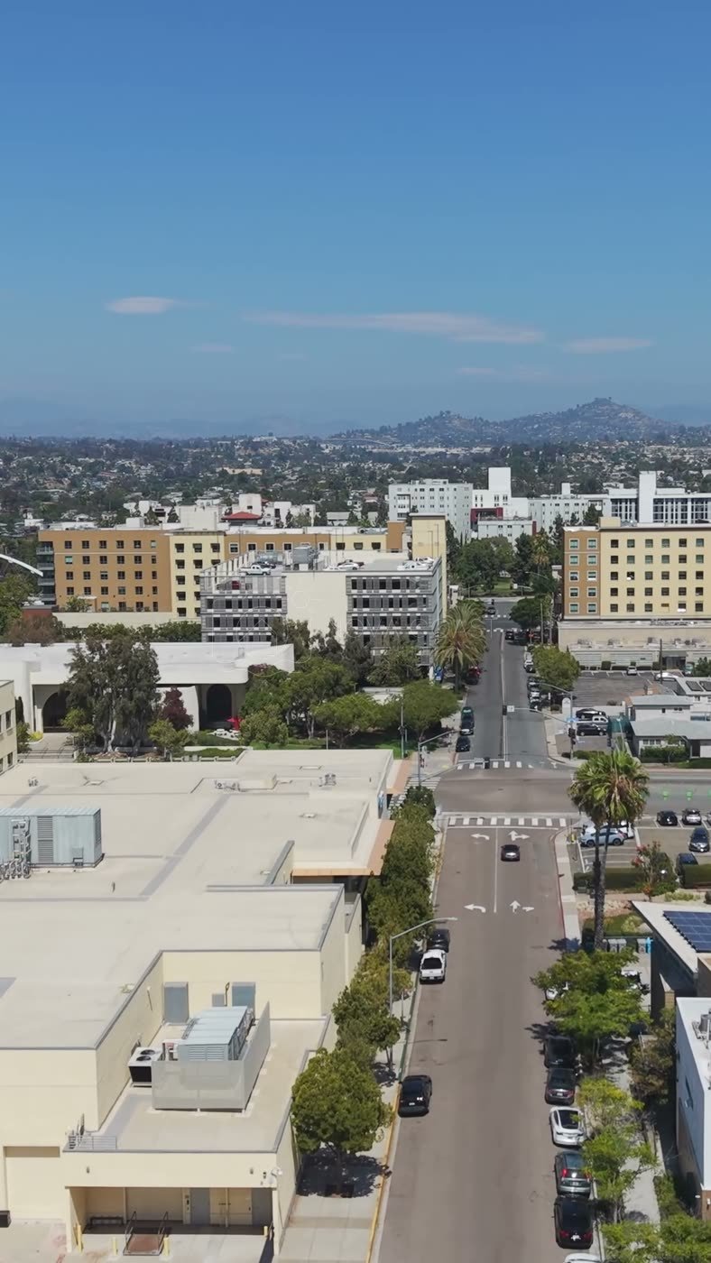 San Diego State University Aerial Drone Photo 114 (Vertical)