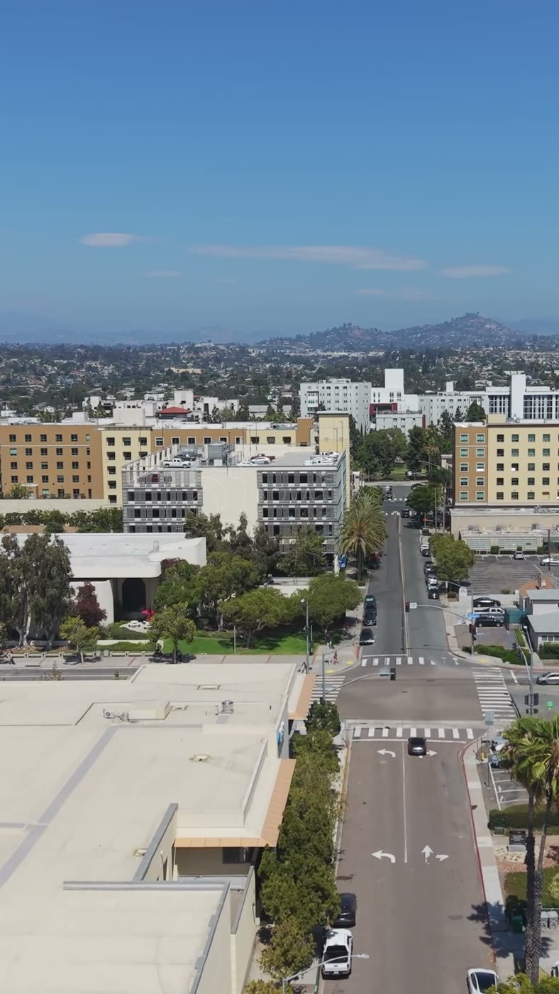 San Diego State University Aerial Drone Photo 115 (Vertical)