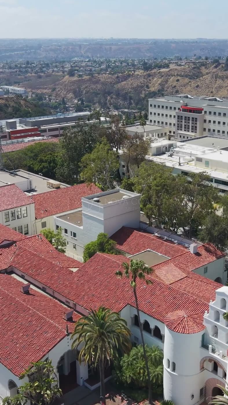 San Diego State University Aerial Drone Photo 36 (Vertical)