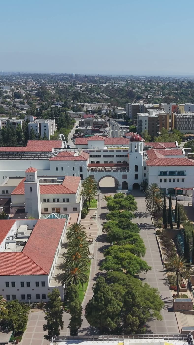 San Diego State University Aerial Drone Photo 37 (Vertical)