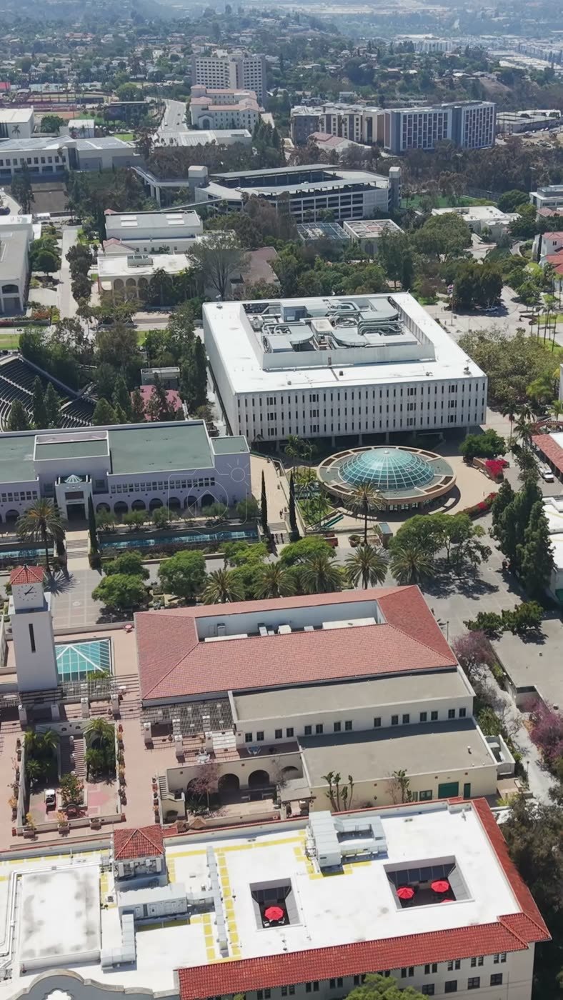San Diego State University Aerial Drone Photo 47 (Vertical)