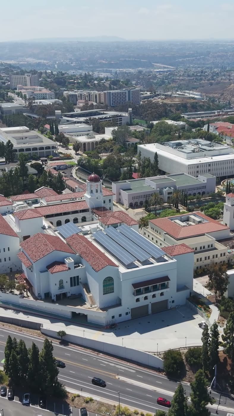 San Diego State University Aerial Drone Photo 67 (Vertical)