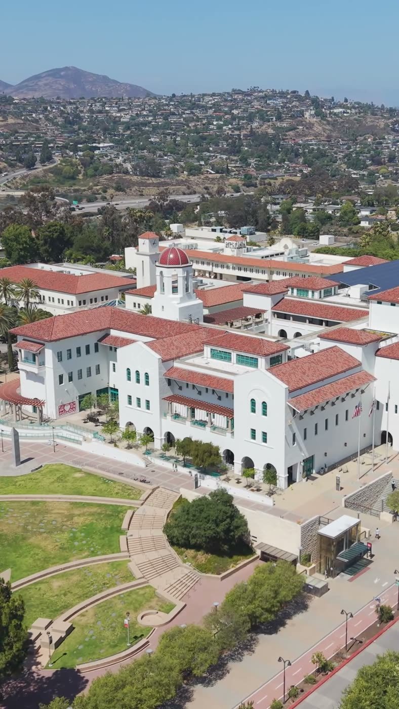 San Diego State University Aerial Drone Photo 74 (Vertical)