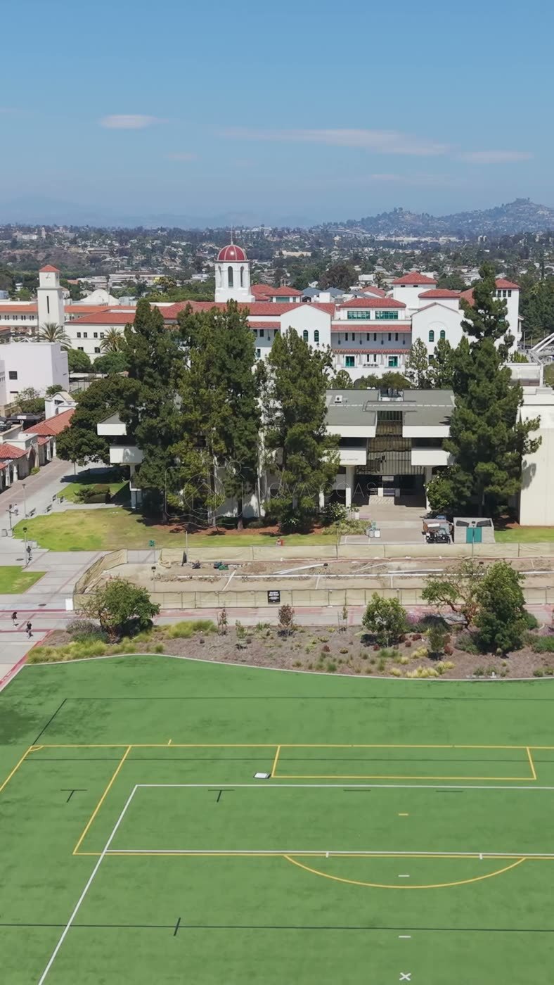 San Diego State University Aerial Drone Photo 99 (Vertical)