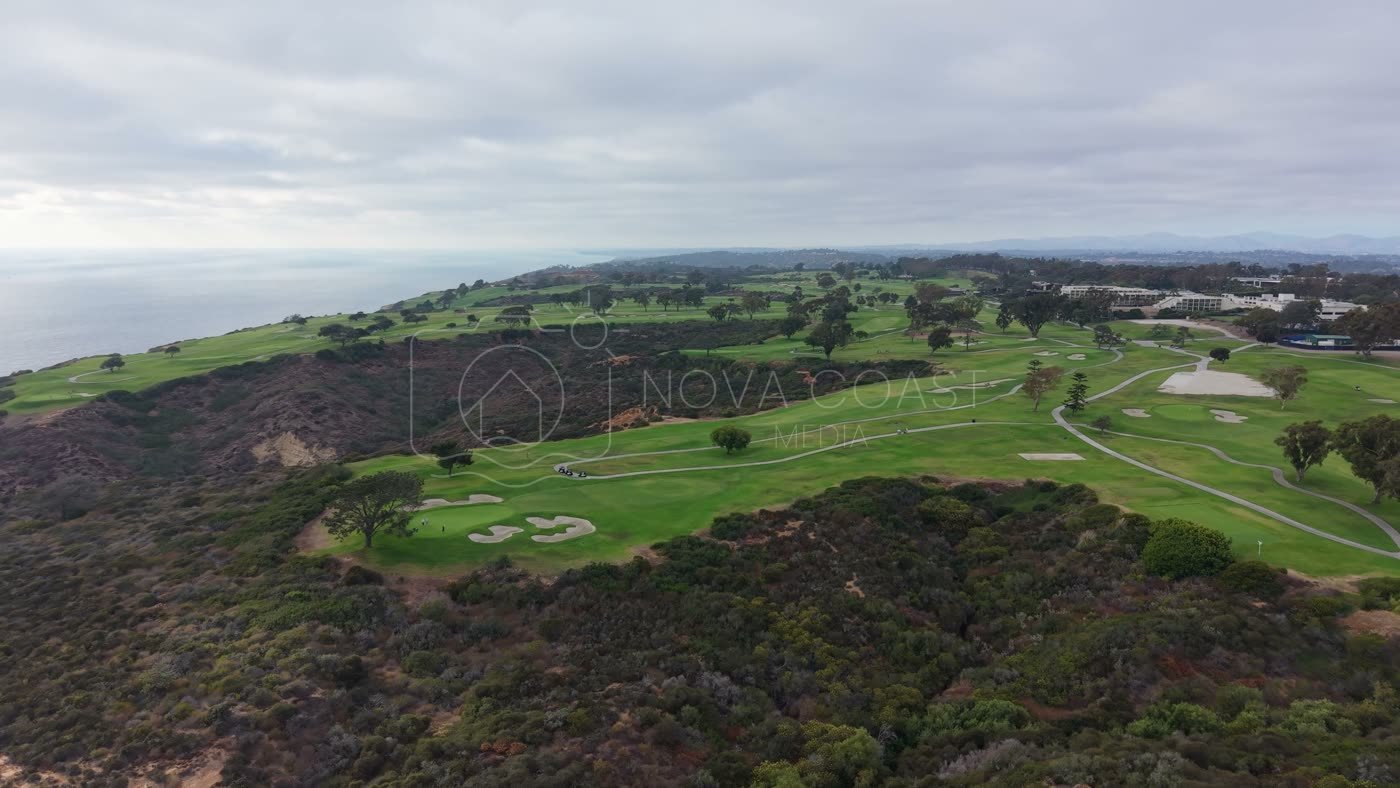 Sweeping View of Torrey Pines Golf Course and the Coastal Canyons – Elevated Perspective