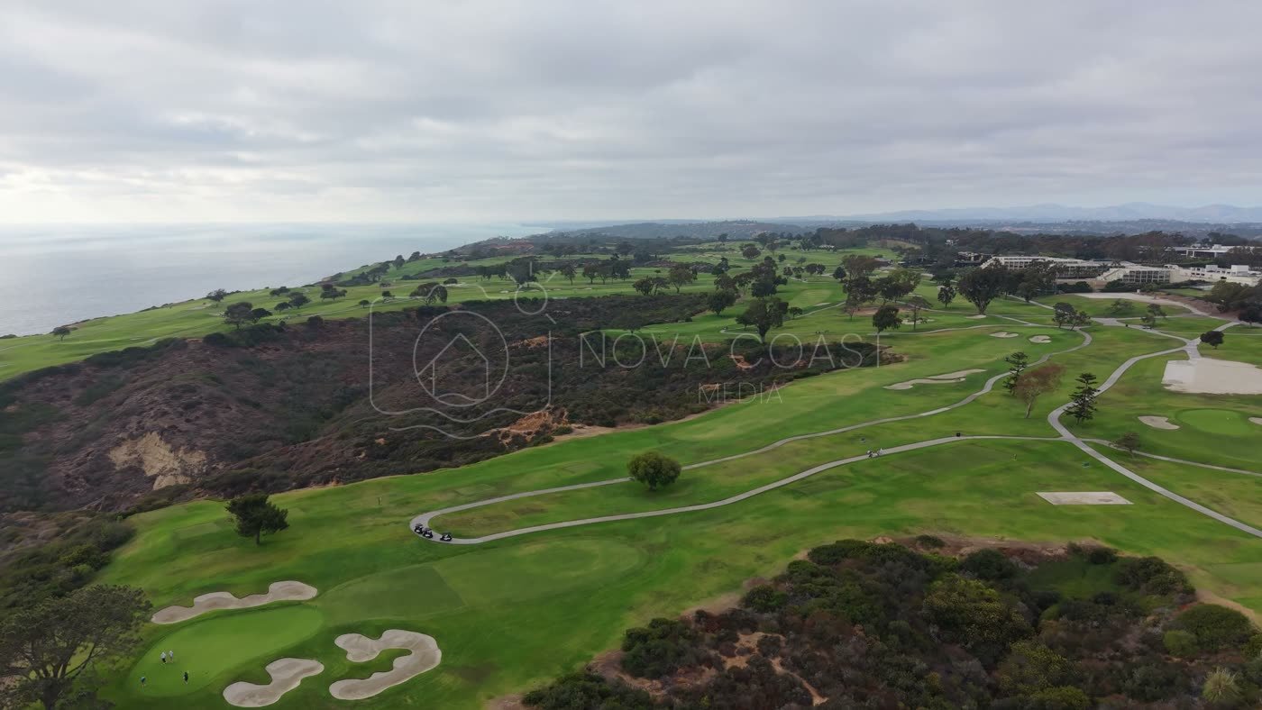 Sweeping View of Torrey Pines Golf Course and the Coastal Canyons – Golden Hour Frame