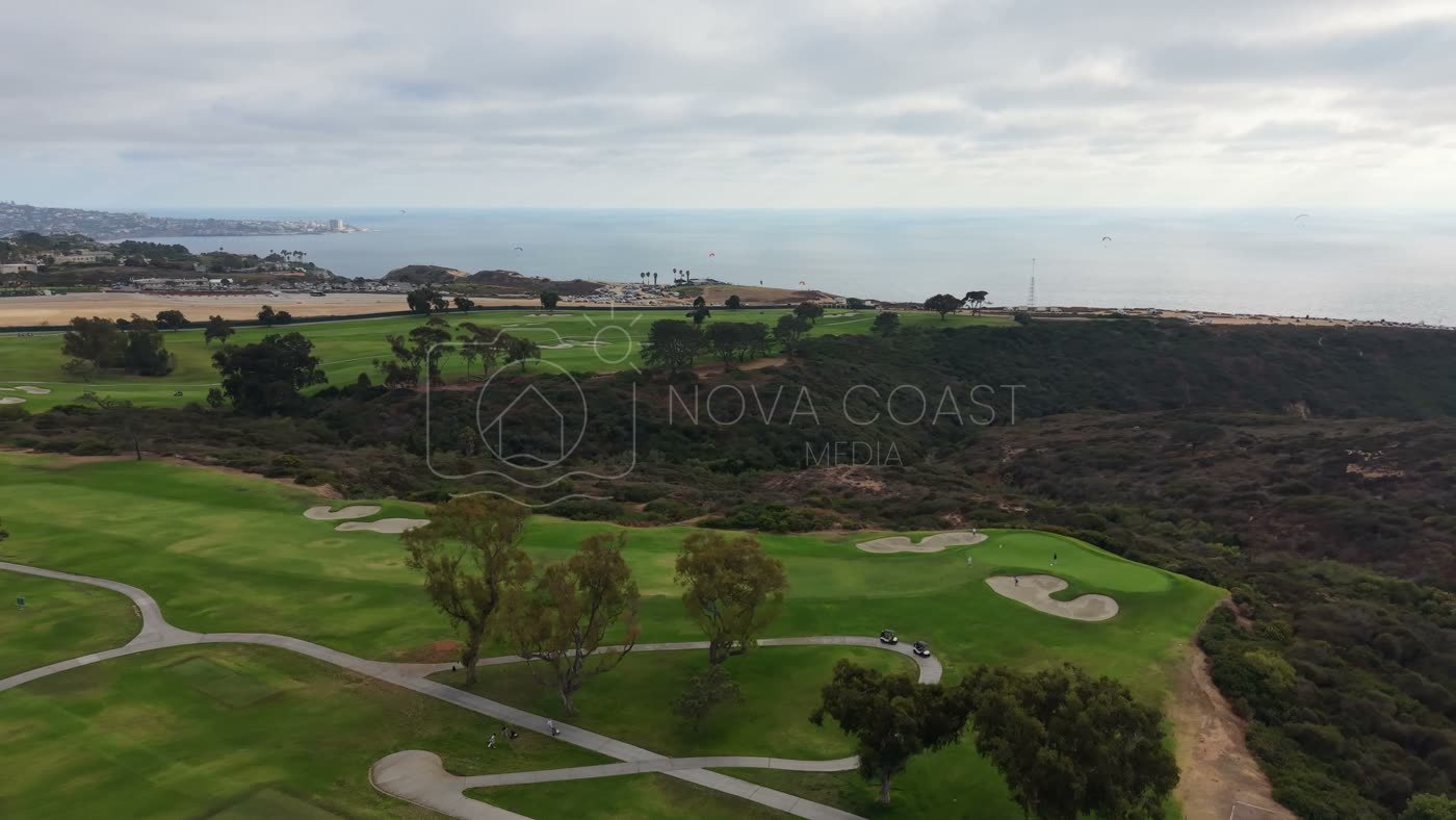 Torrey Pines Course and the Coastal Headland Under Soft Overcast – Golden Hour Frame