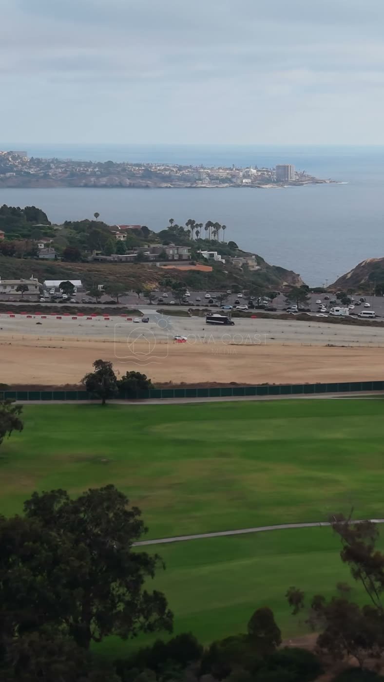 Torrey Pines Greens Above the Gliderport and La Jolla Cove – Overhead Detail (Vertical)