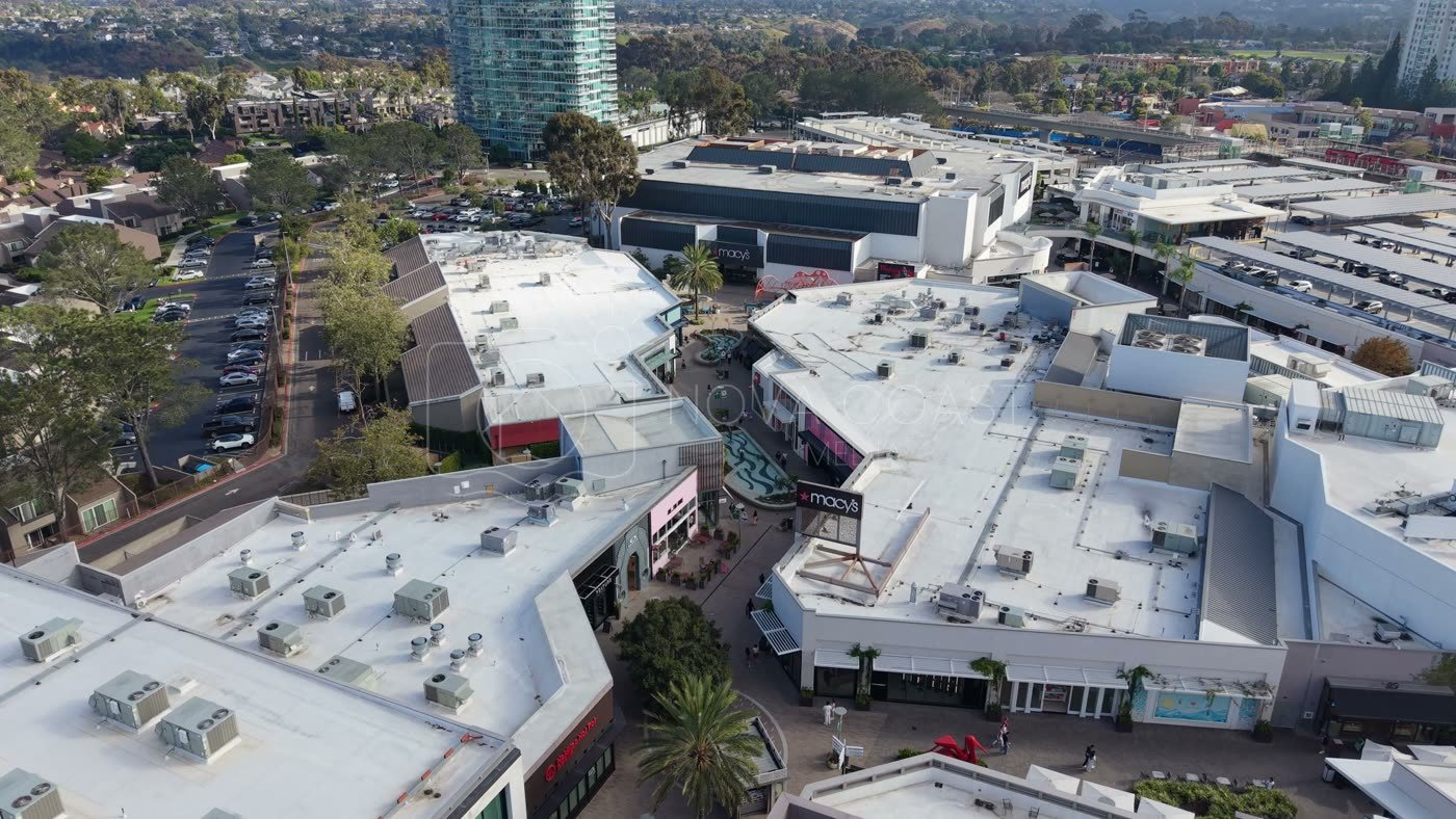 Rooftops of Westfield UTC Mall Beside the University City Towers – Aerial View
