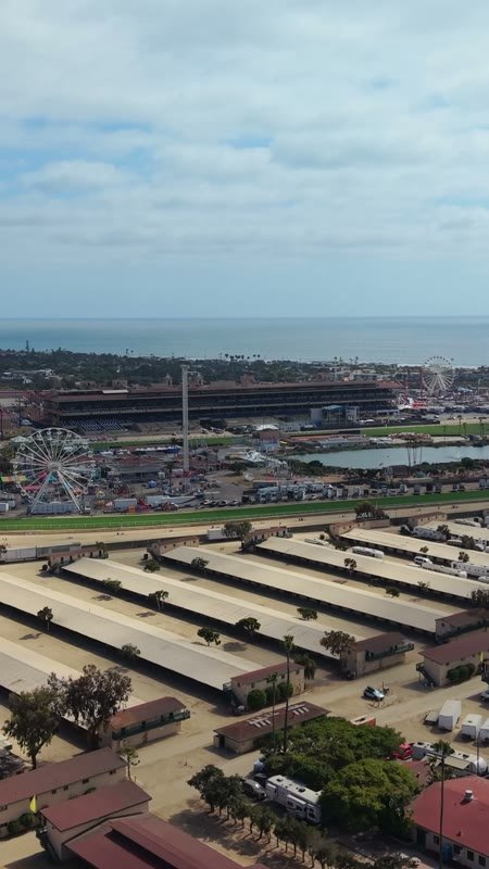 Del Mar Aerial Drone View 2 (Vertical)