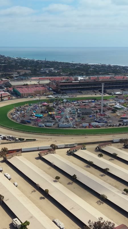 Del Mar Aerial Drone View 3 (Vertical)