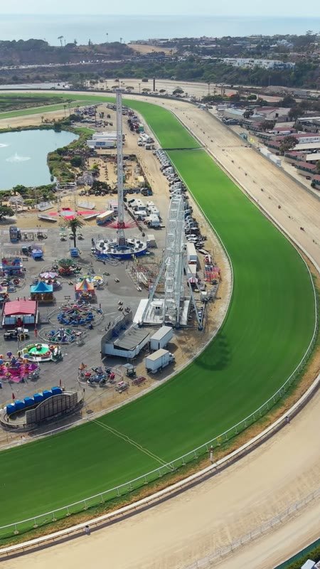 Del Mar Aerial Drone View 4 (Vertical)