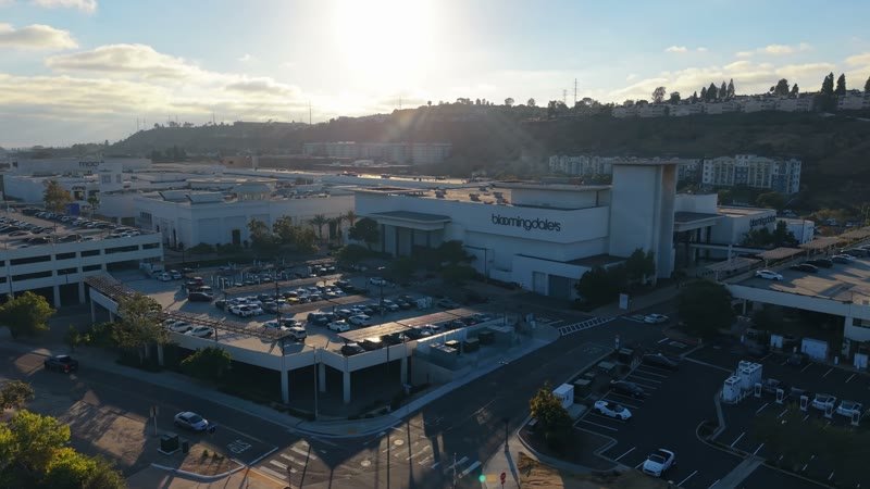 Aerial Approach to Bloomingdale’s at Fashion Valley Mall