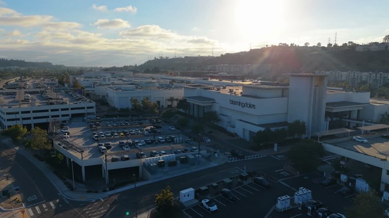 Aerial Approach to Bloomingdale’s at Fashion Valley Mall – Overhead Detail