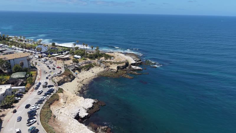 La Jolla Cove Aerial Drone View 8