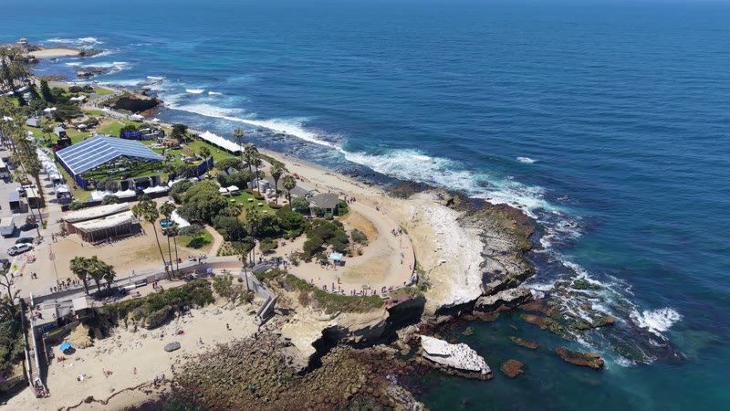 La Jolla Cove Aerial Drone View 9