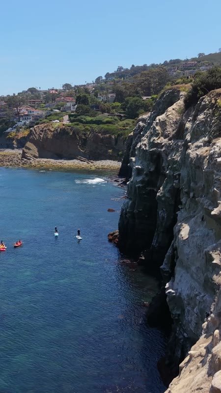 La Jolla Cove Aerial Drone Photo 1-1 (Vertical)