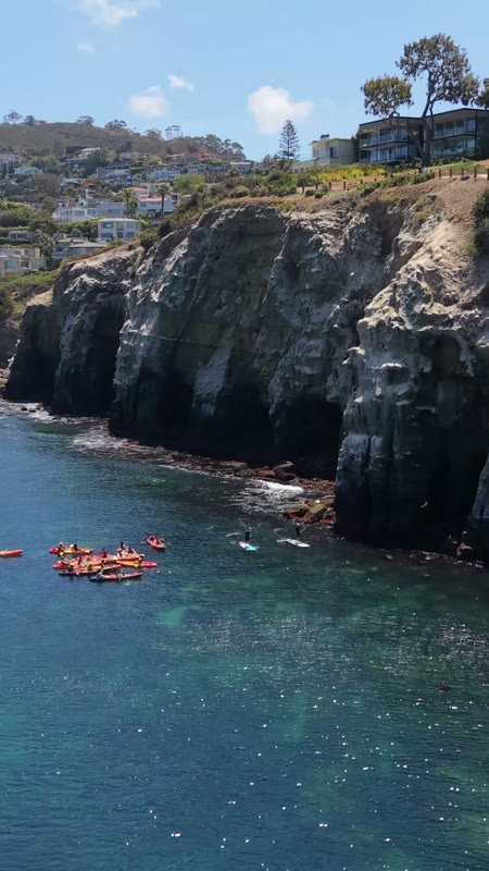 La Jolla Cove Aerial Drone Photo 1-2 (Vertical)