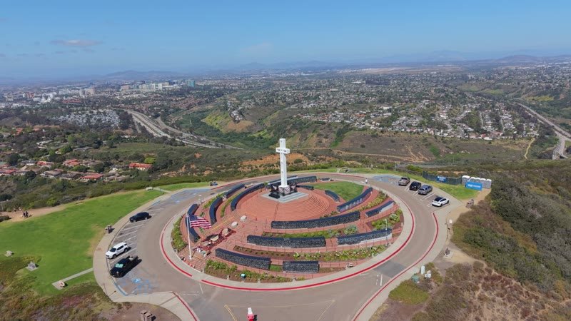 Mount Soledad Aerial Drone Photo 2-1