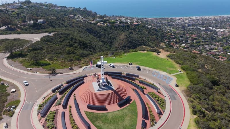 Mount Soledad Aerial Drone Photo 2-3